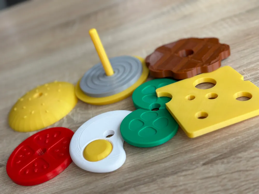Hambúrguer Montessori de Empilhar e Classificar — imagem 5