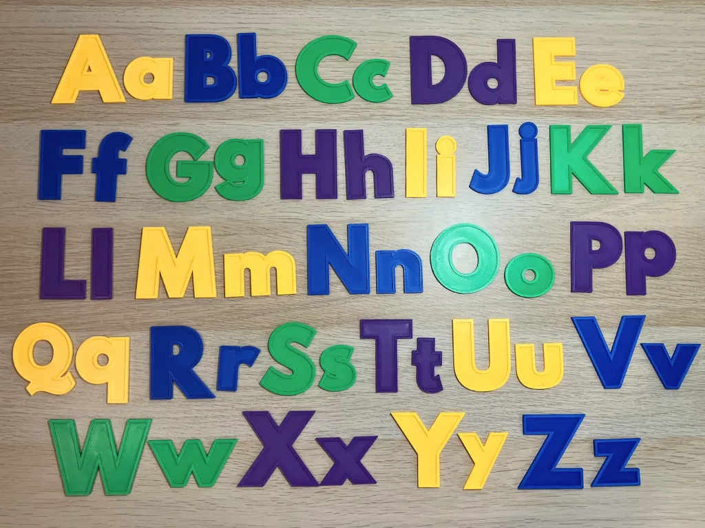 Alfabeto – Letras Maiúsculas e Minúsculas
