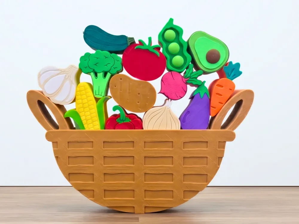 Pilha de Equilíbrio de Cesta de Legumes