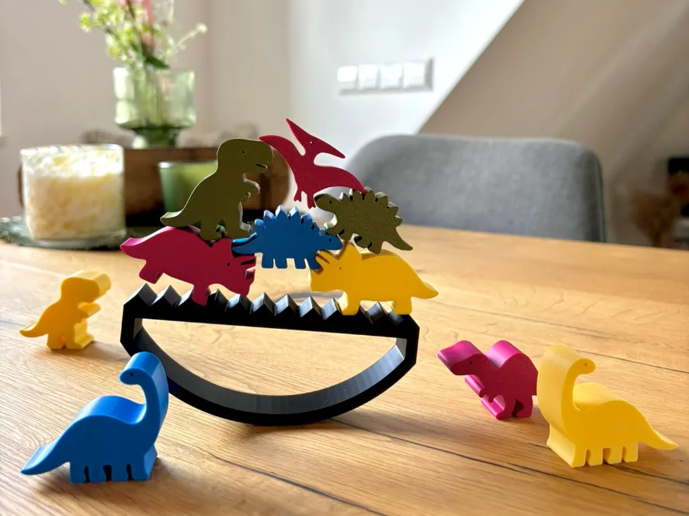 Jogo de Equilíbrio de Dinossauros