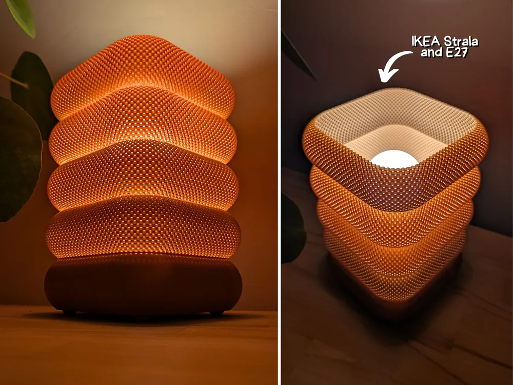 Luminária Retrô com Estrutura Cesta