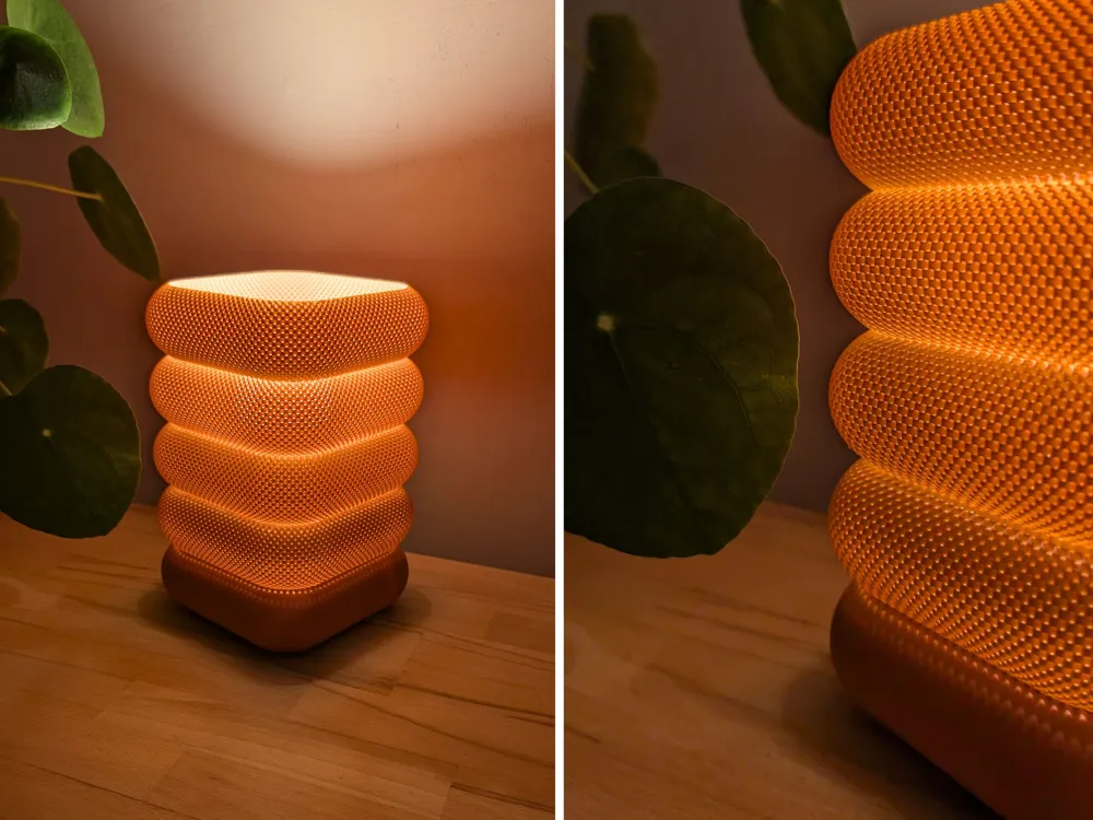 Luminária Retrô com Estrutura Cesta