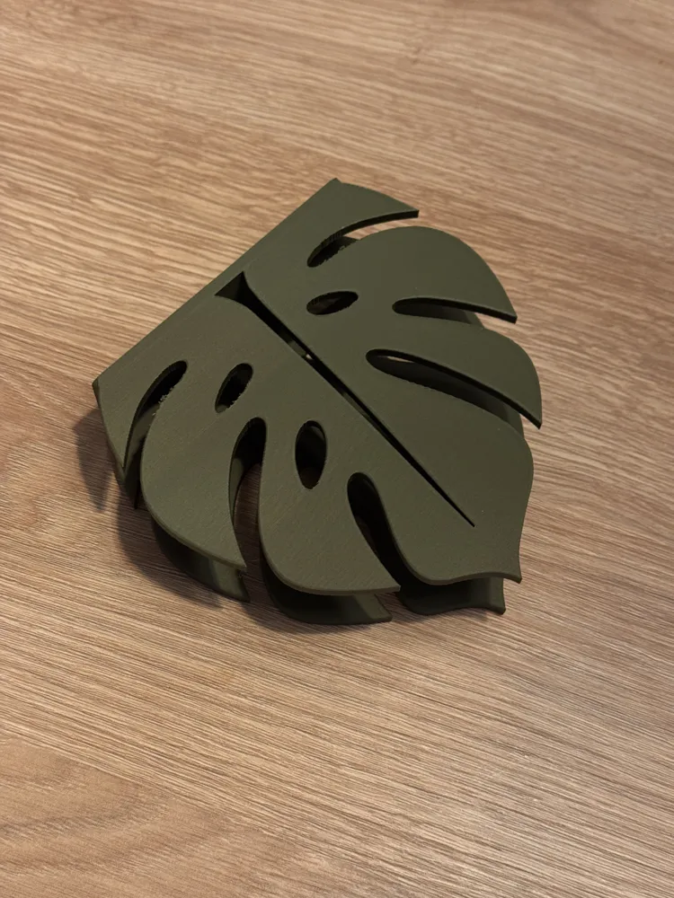 Kit Porta-Copos Monstera com Suporte