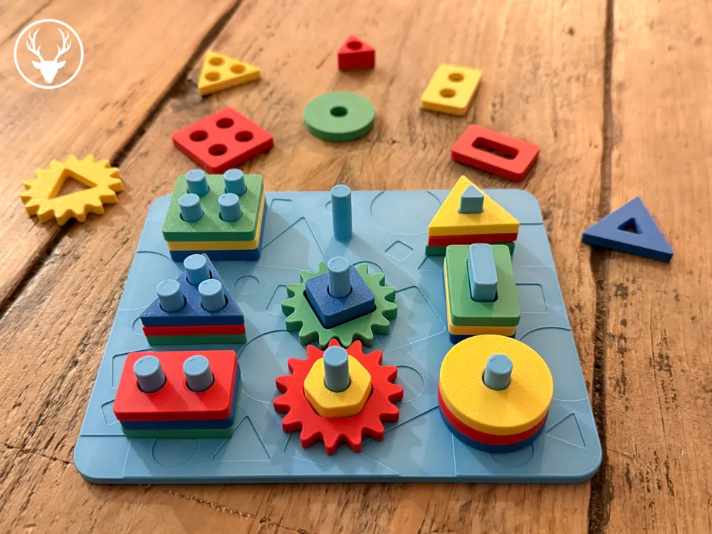 Quebra-Cabeça de Formas para Empilhar Infantil