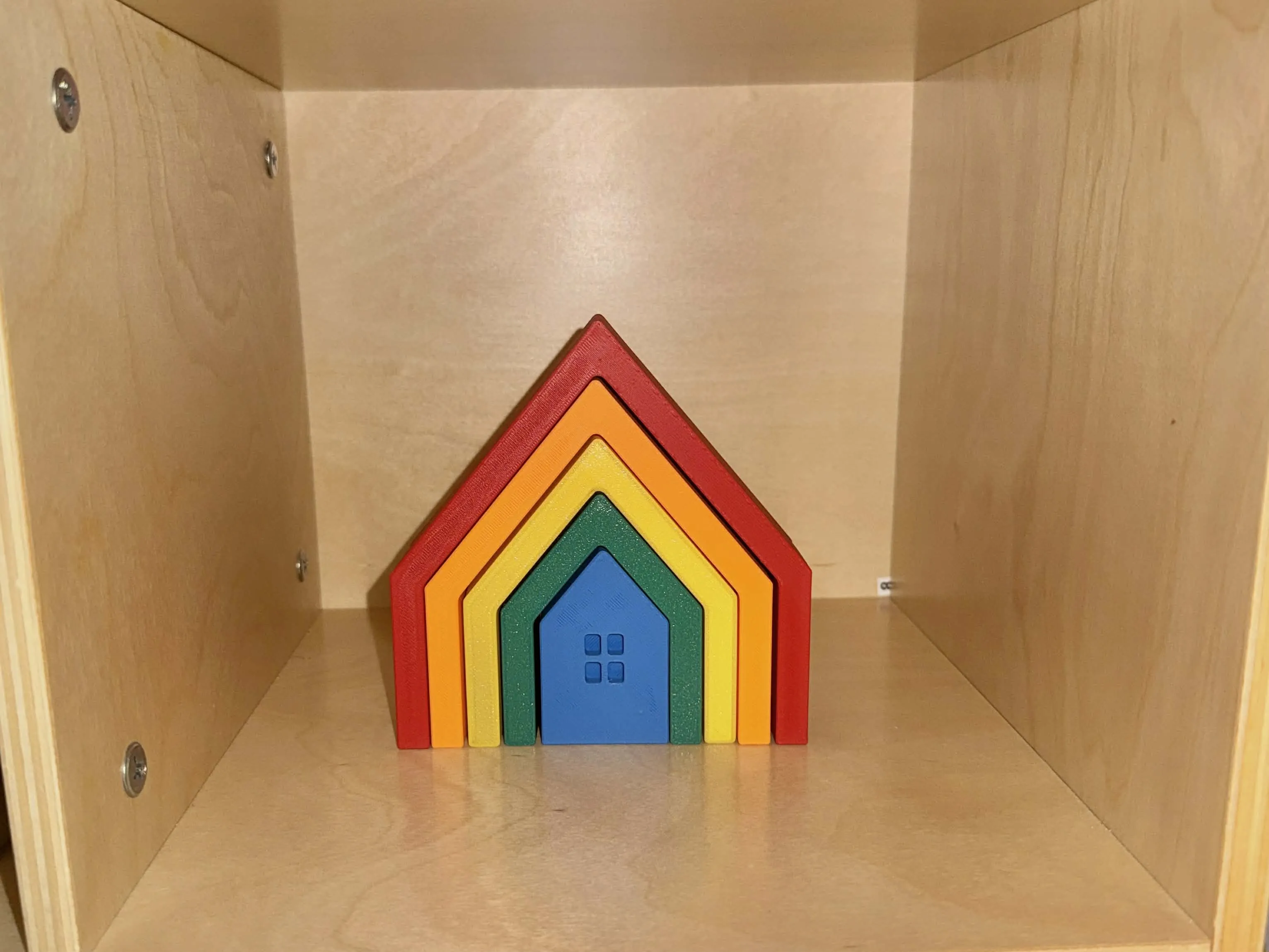Casinhas Montessori de Empilhar – Brinquedo Educativo