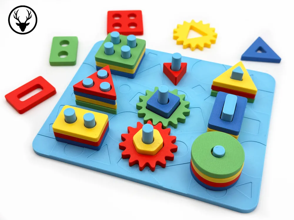Quebra-Cabeça de Formas para Empilhar Infantil